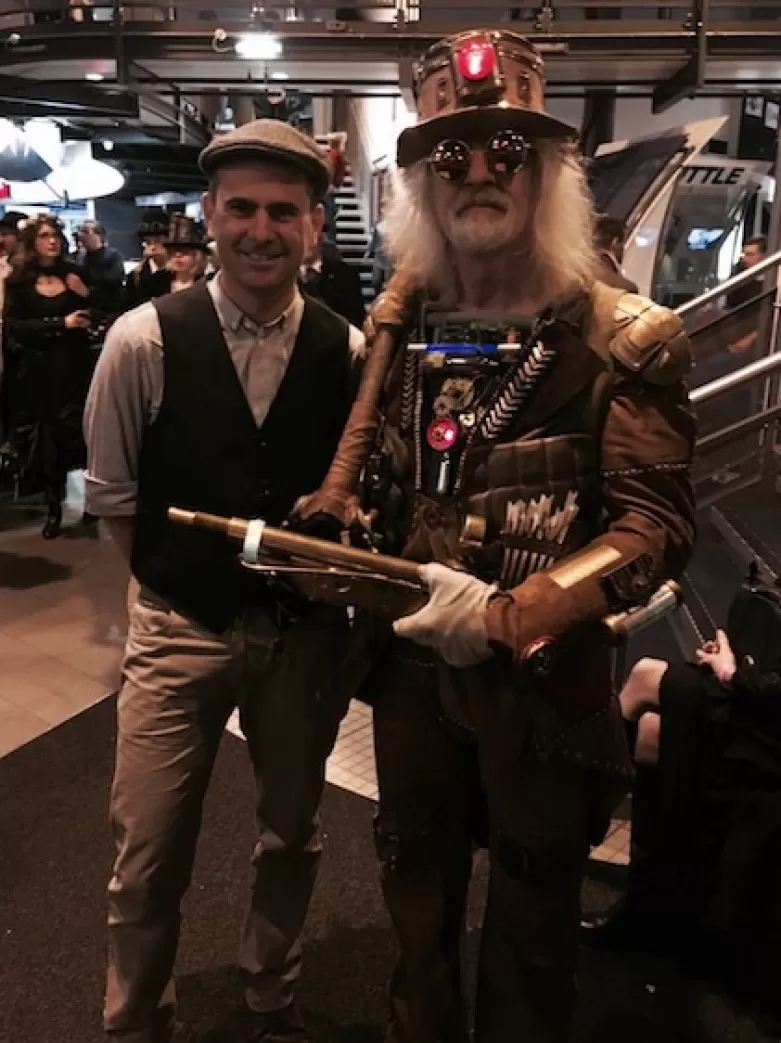 Author Peter Bunzl at the Steampunks in Space festival in Leicester